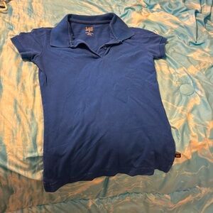 Blue collar short sleeve t-shirt